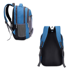THE CLOWNFISH Karleen Series Polyester 28 Litres Unisex Travel Laptop Backpack for 15.6 inch Laptops (Peacock Blue)