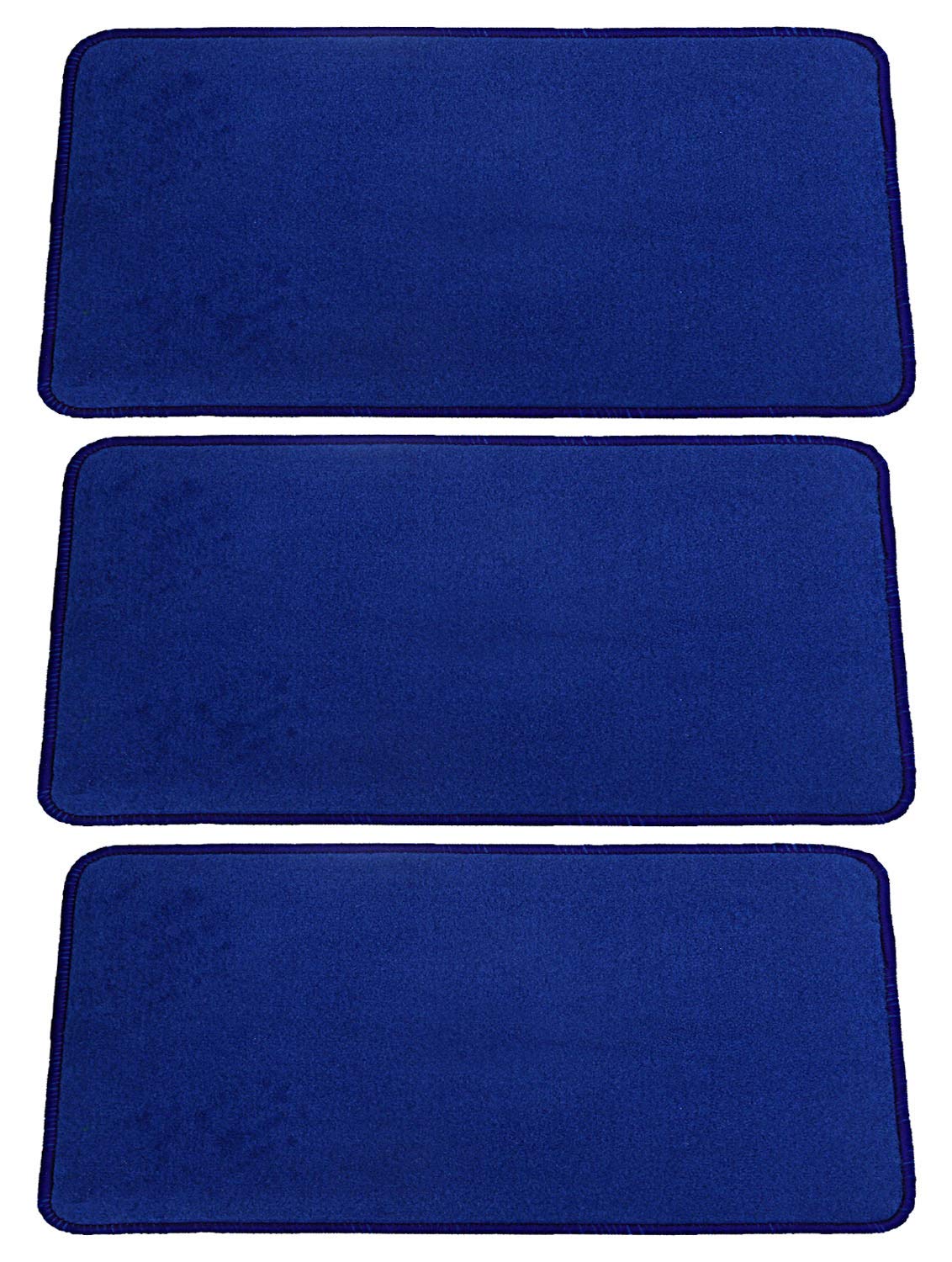 Kuber Industries Microfiber Anti Slip 3 Pieces Door Mat 22"x14", Sky Blue - CTKTC021926