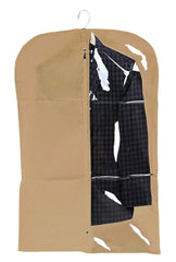 Kuber Industries Half Transparent Non Woven Men's Coat Blazer Cover (Brown) - CTKTC030913