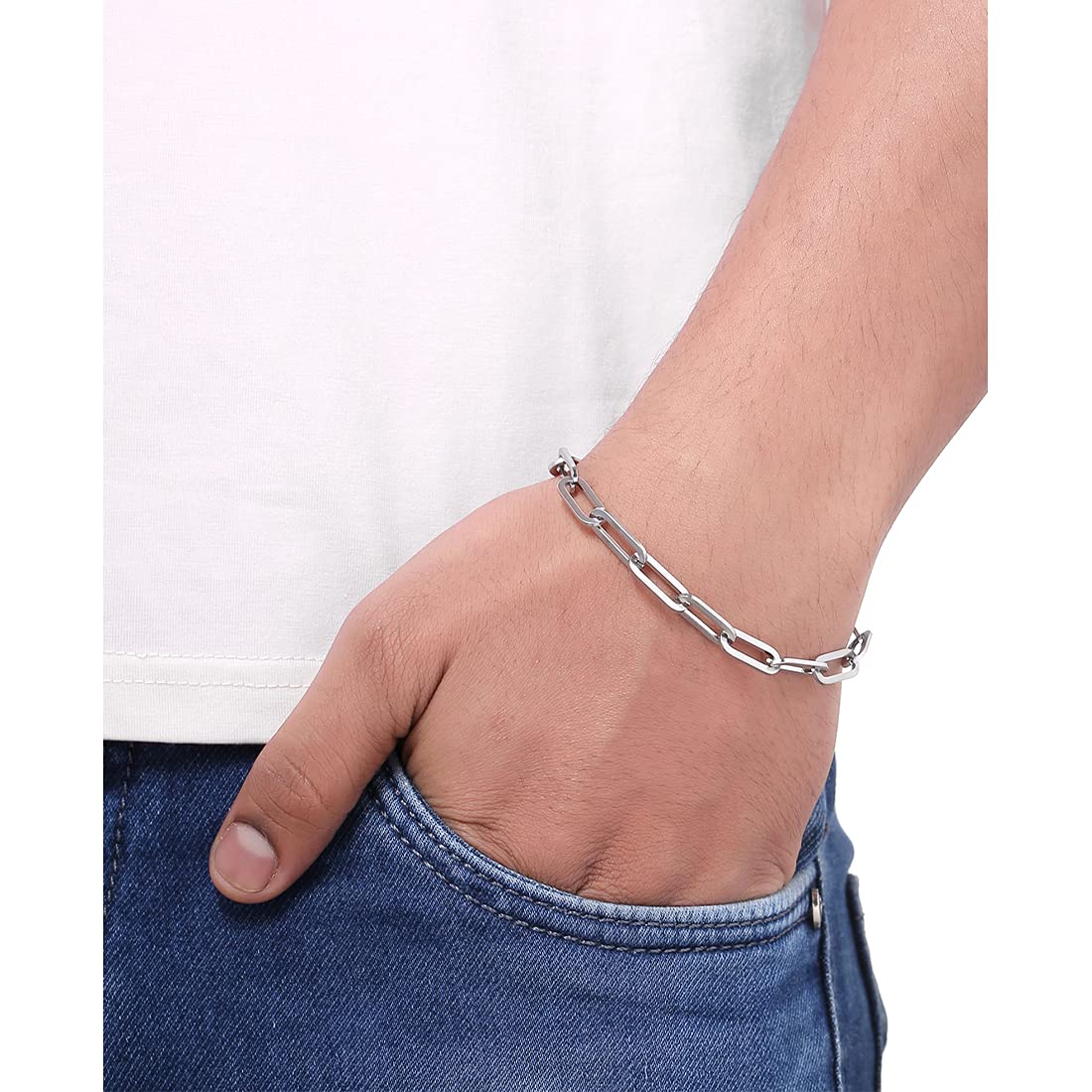 Buy Silver Bracelets  Bangles for Boys by Eloish Online  Ajiocom