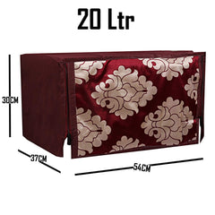 Kuber Industries Cotton 1 Piece Microwave Oven Cover 20 LTR (Maroon) -CTKTC5712