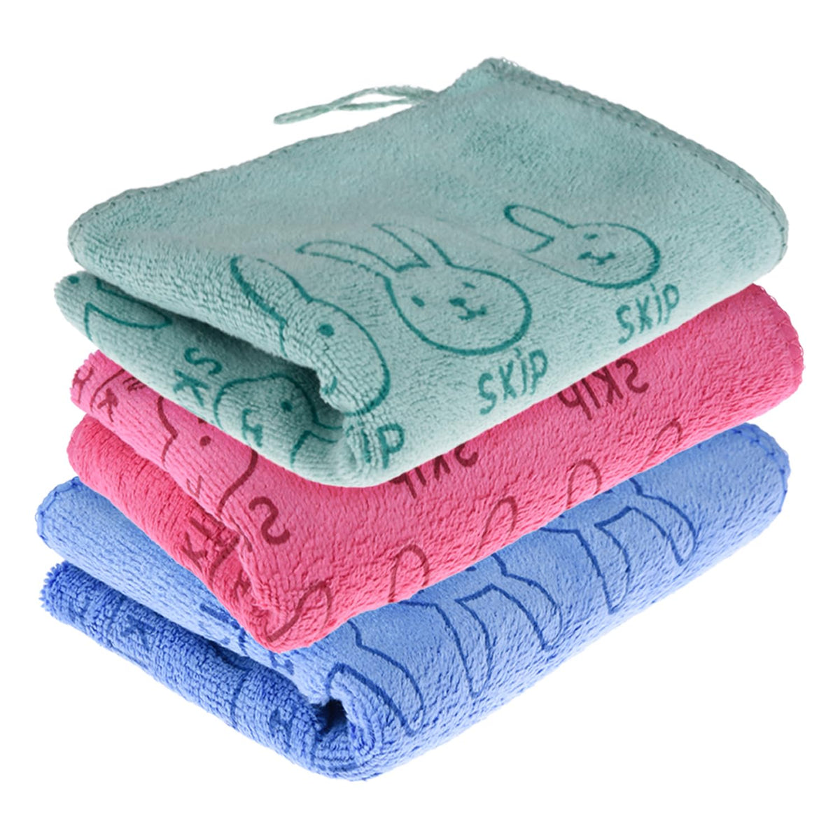 Heart Home Cleaning Towel | Reusable Cleaning Towel for Baby | Duster Towel for Home Cleaning | Skip Cleaning Cloth Towel with Hanging Loop | 30x40 | Pack of 3 | Multi