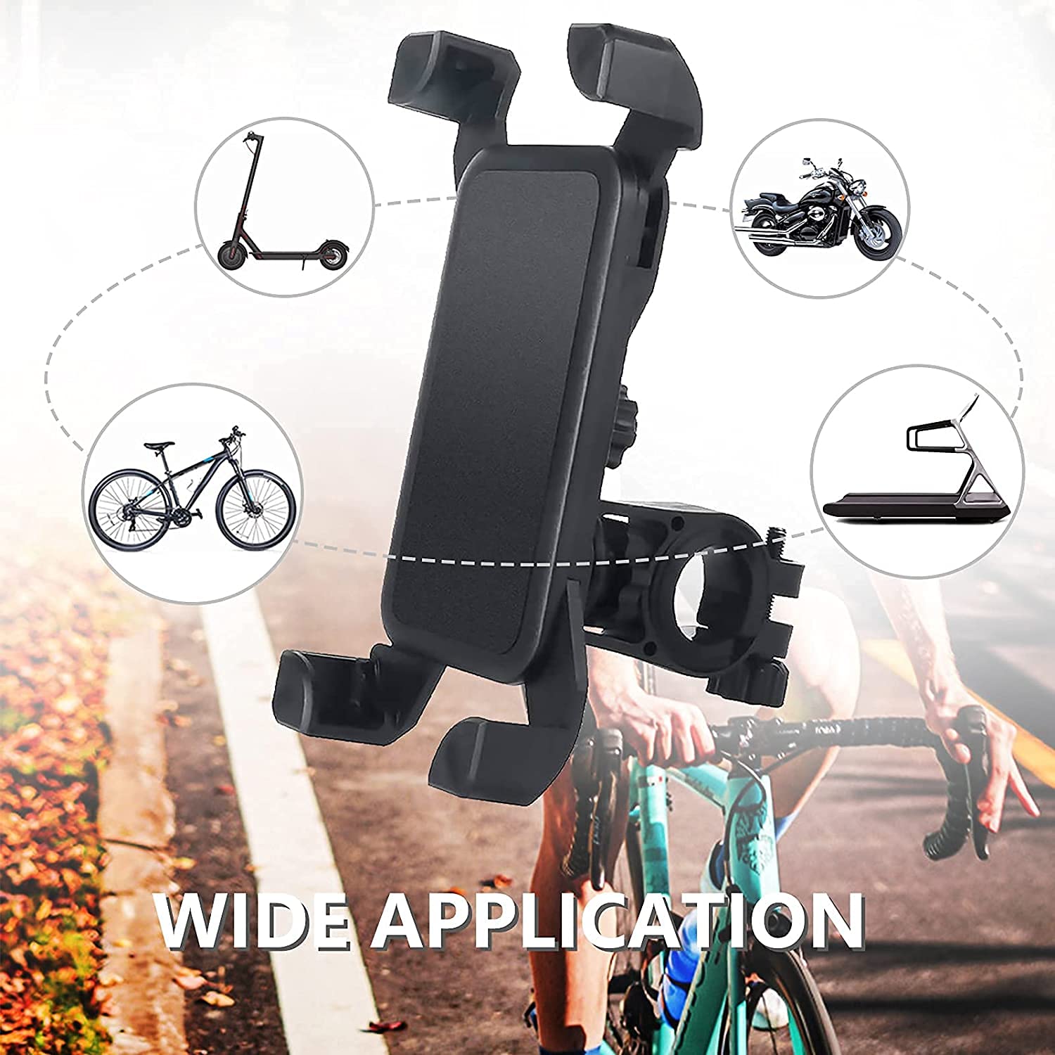 Strauss Bike Mobile Holder - Adjustable 360° Rotation Bicycle Phone –  GlobalBees Shop