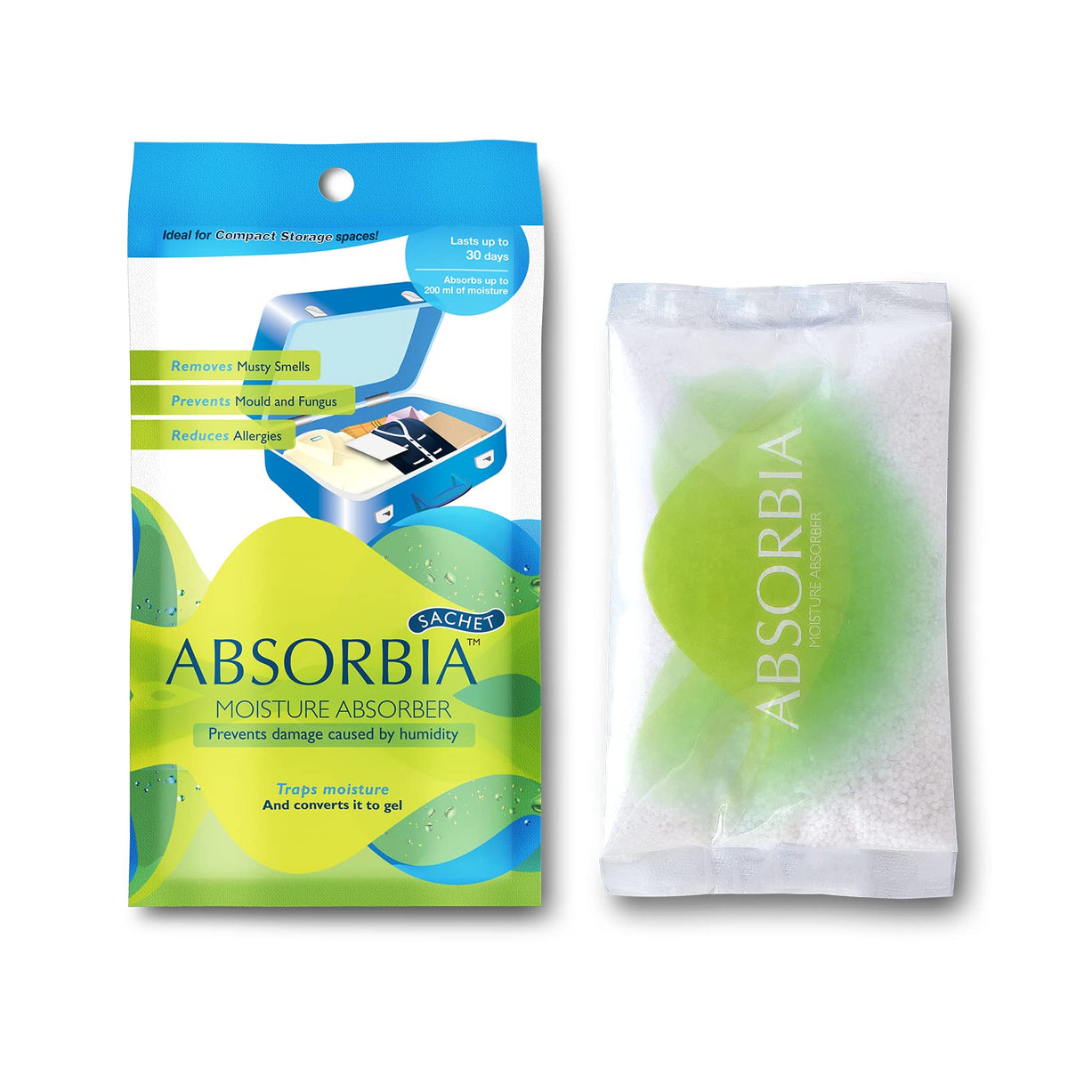 Absorbia Moisture Absorber 100g, absorption capacity 200ml
