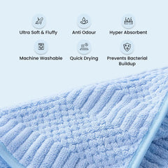 The Better Home Microfiber Bath Towel for Bath | Soft, Lightweight, Absorbent and Quick Drying Bath Towel for Men & Women | 140cm X 70cm (Pack of 4, Pink+Beige) (Pack of 4, Blue+Pink)
