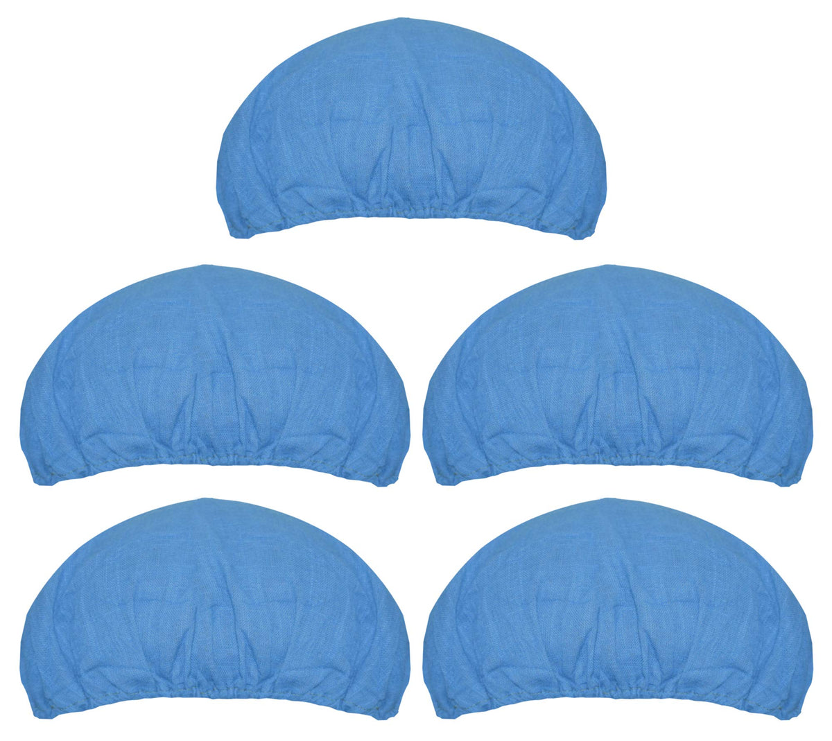 Kuber Industries Cotton Reusable Stretchable Anti Pollution Surgeon Caps (Blue, Free Size, KESHAV46343) - Pack of 5