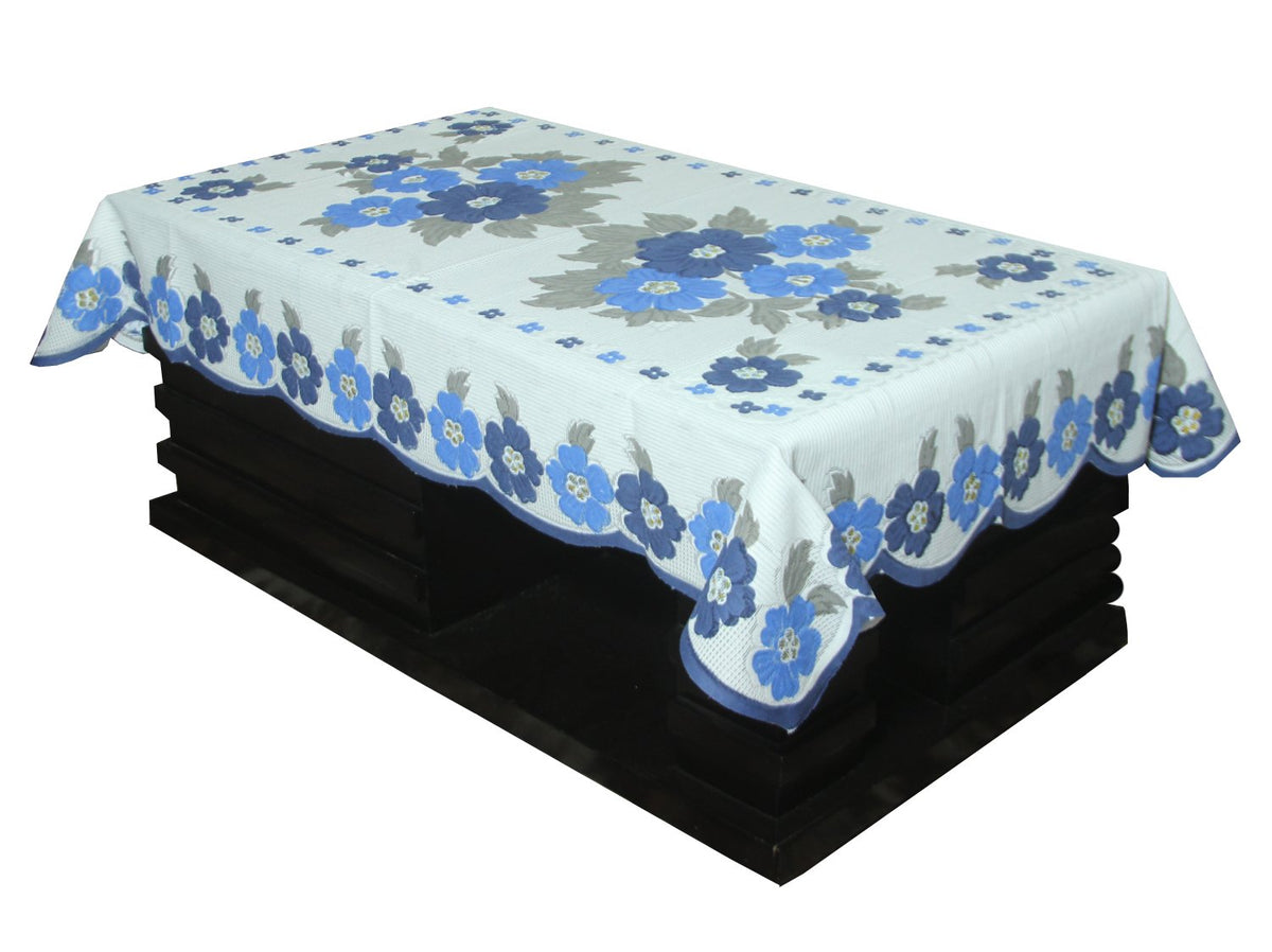 Kuber Industries Cotton 4 Seater Center Table Cover - Multicolour, (Model: CenterflowerCTC021)