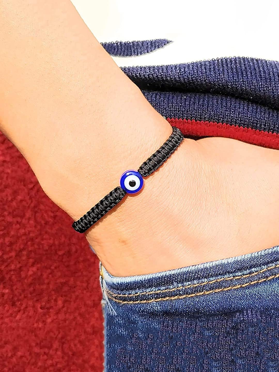 Black Crystal Evil Eye Bracelet for Protection & Good Luck | Brahmatells —  BrahmatellsStore