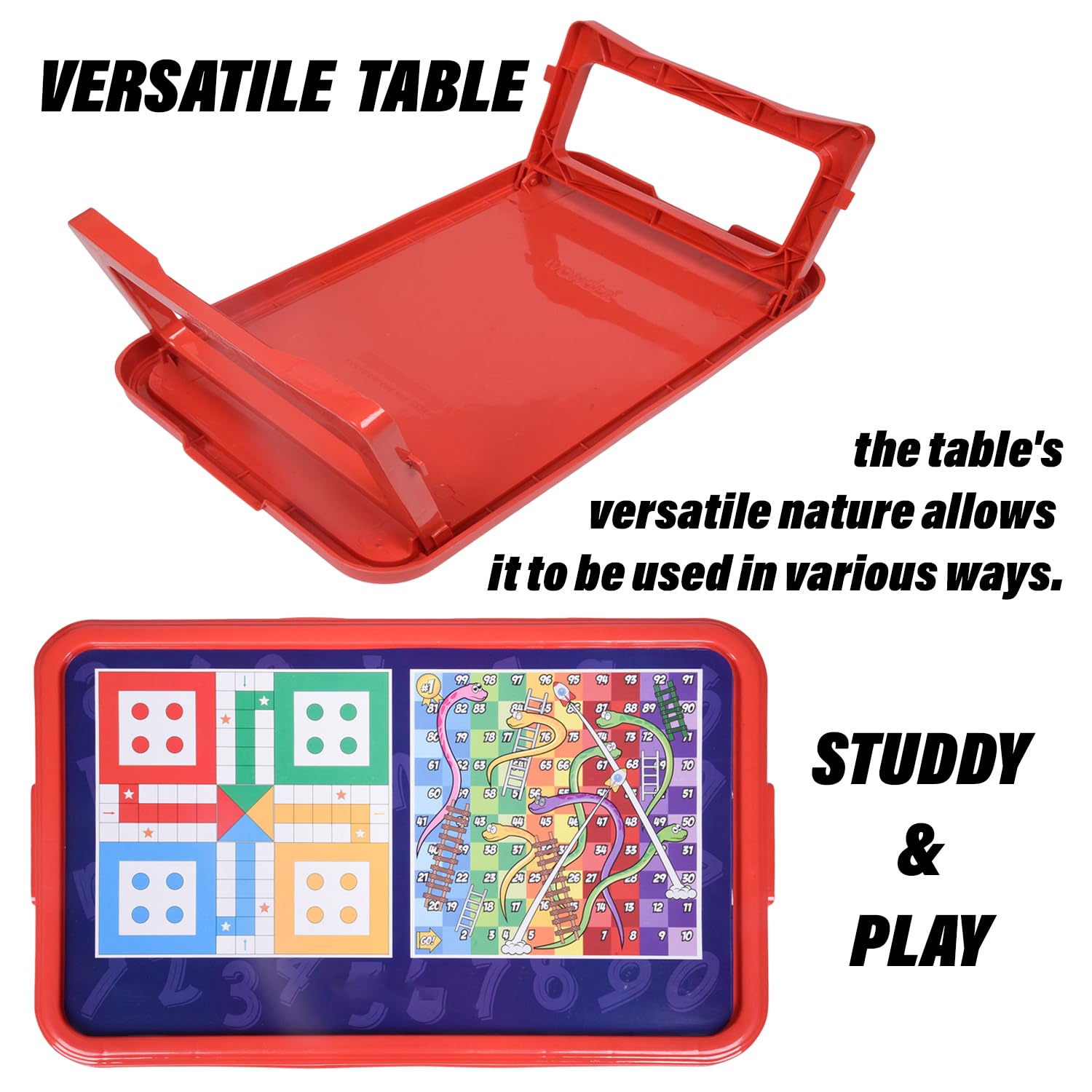 Multipurpose Ludo Foldable study table with ludo goti