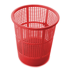 Kuber Industries Plastic Dustbin Garbage Bin for Office use, School, Bedroom, Kids Room, Home, Multi Purpose, 5 Liters (Red)-KUBMART230, Standard