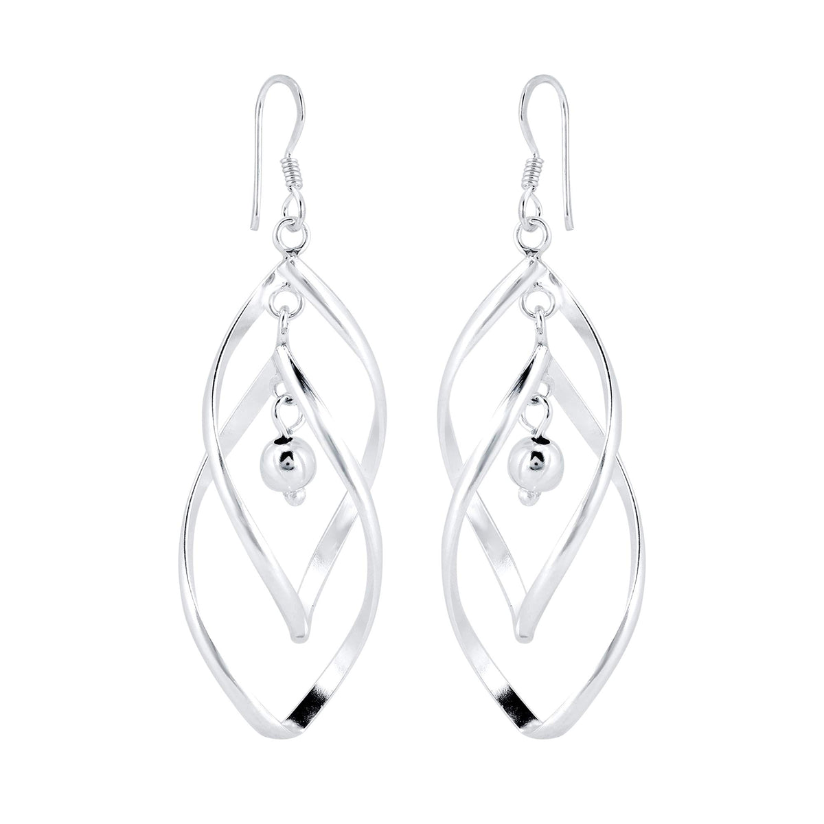 Yellow Chimes 925 Sterling Silver Hallmark and Certified Purity Dangler Earrings for Women and Girls