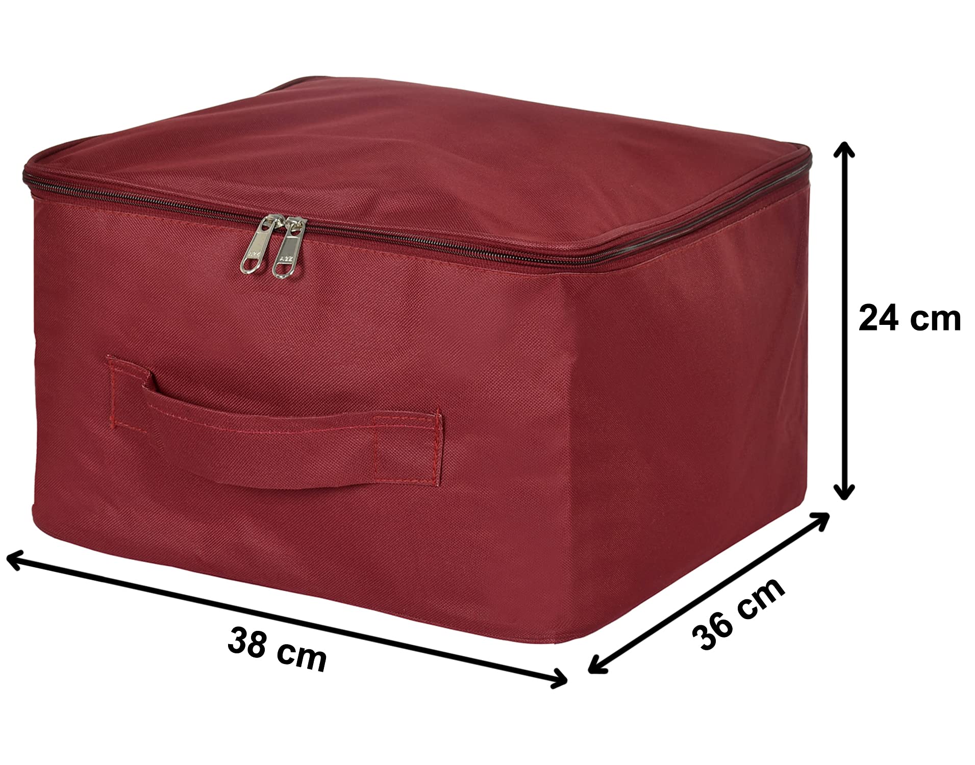 Buy atorakushon Set of 4 Fabric Foldable Garments Saree Blouse Covers Closet  Organizer Clothing Storage Bags with Clear Window Sturdy Zipper Maroon  Online at Best Prices in India  JioMart