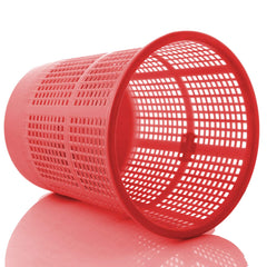 Kuber Industries Plastic Dustbin Garbage Bin for Office use, School, Bedroom, Kids Room, Home, Multi Purpose, 5 Liters (Red)-KUBMART230, Standard