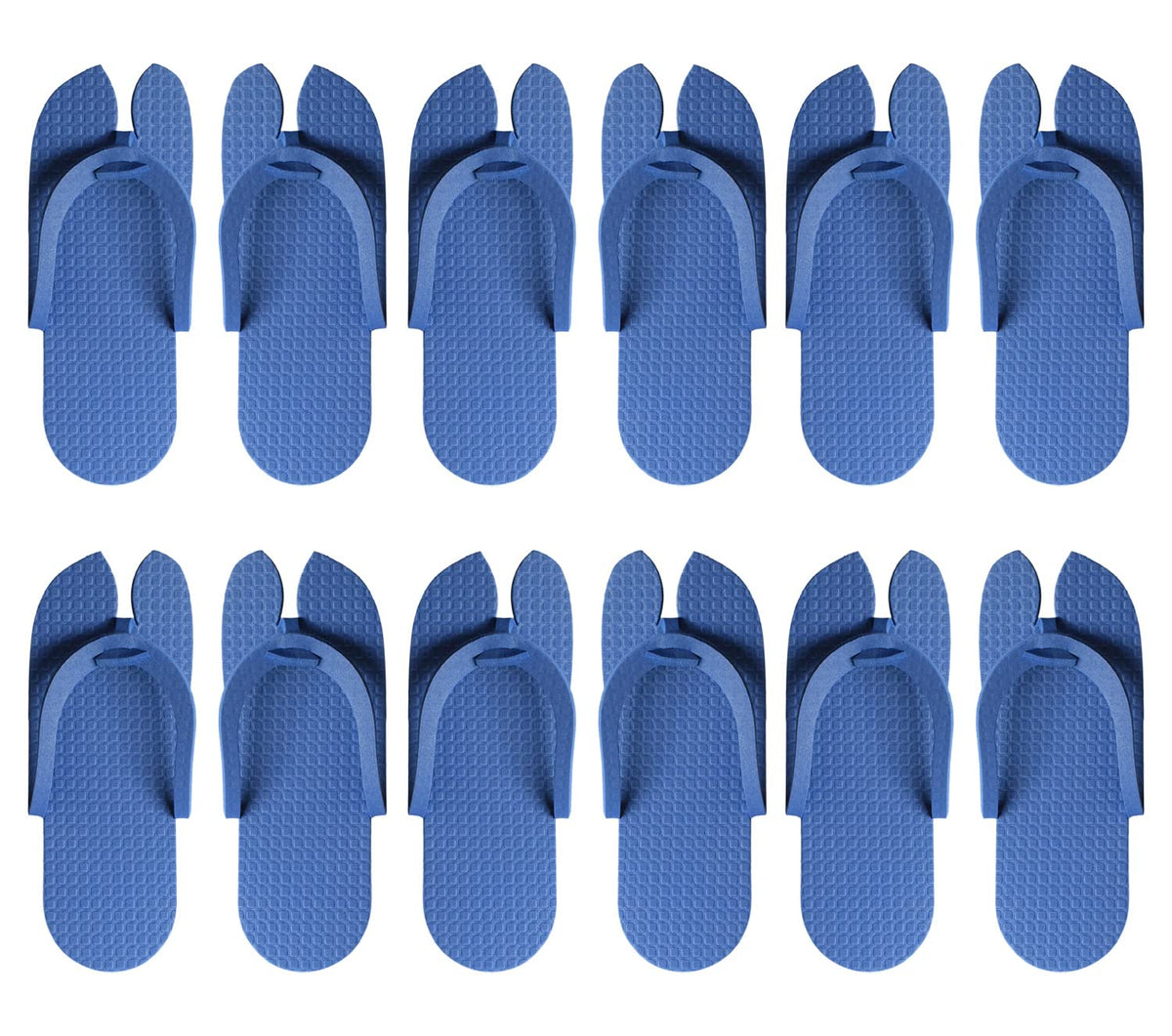 Kuber Industries Rubber Bathroom Slipper For Men & Women 6 Pair (Blue) 54KM4207