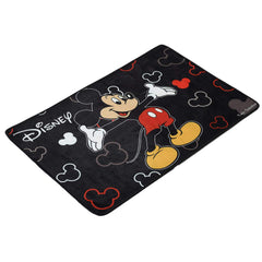 Fun Homes Disney Mickey Mouse Anti-Slip Polyvinyl Chloride Bath Mat 23"x15" (Black)