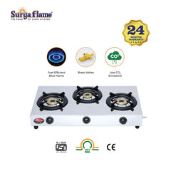 Surya Flame Tripple Cook LPG Gas Stove