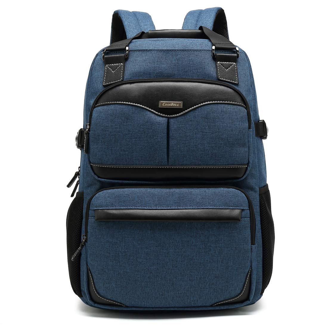 CoolBELL Backpack Multifunction 17 Inch Business Laptop Backpack Nylon Water Resistant Backpack (Blue)