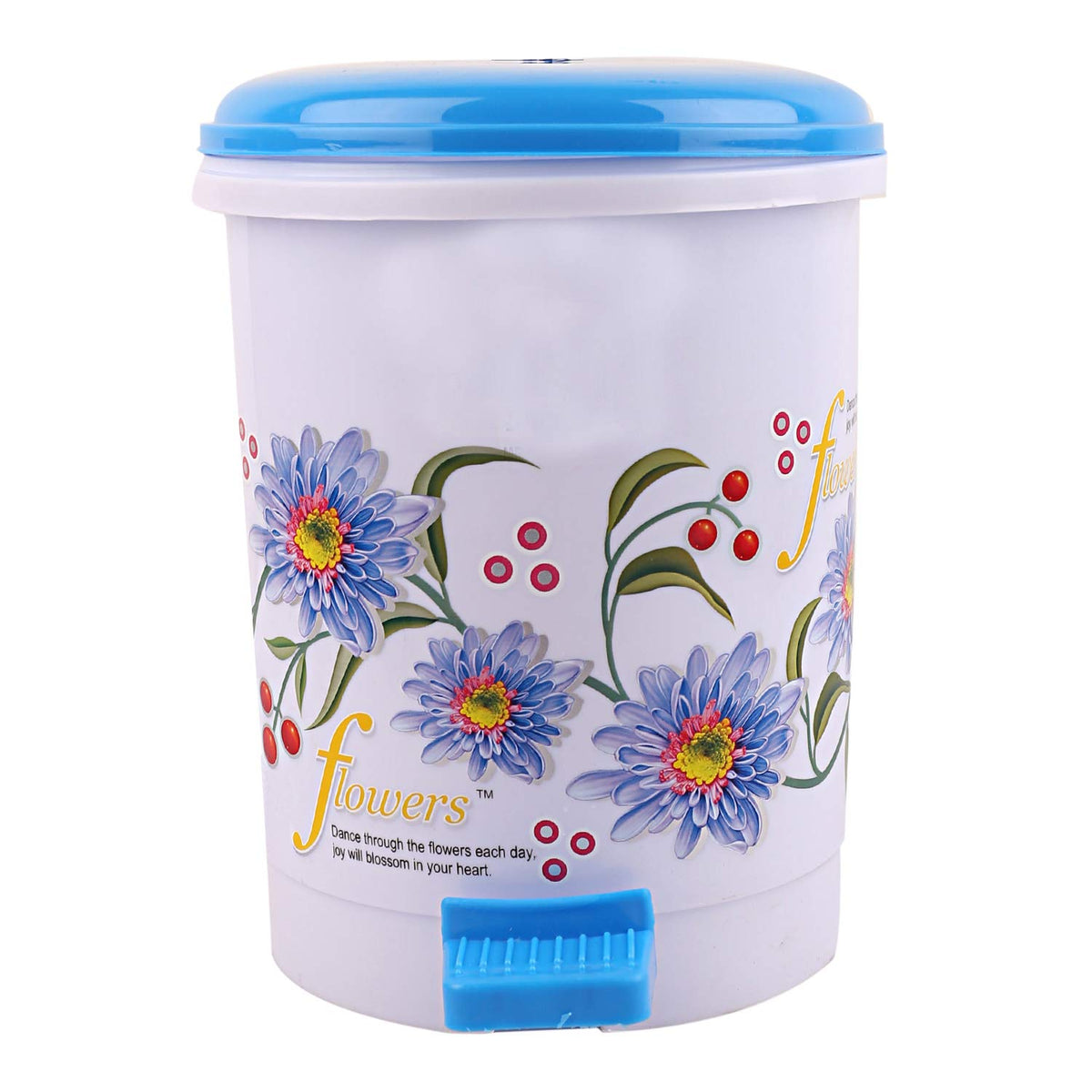 Kuber Industries Virgin Plastic Small Dustbin/Garbage Bin (Blue)-CTKTC04053