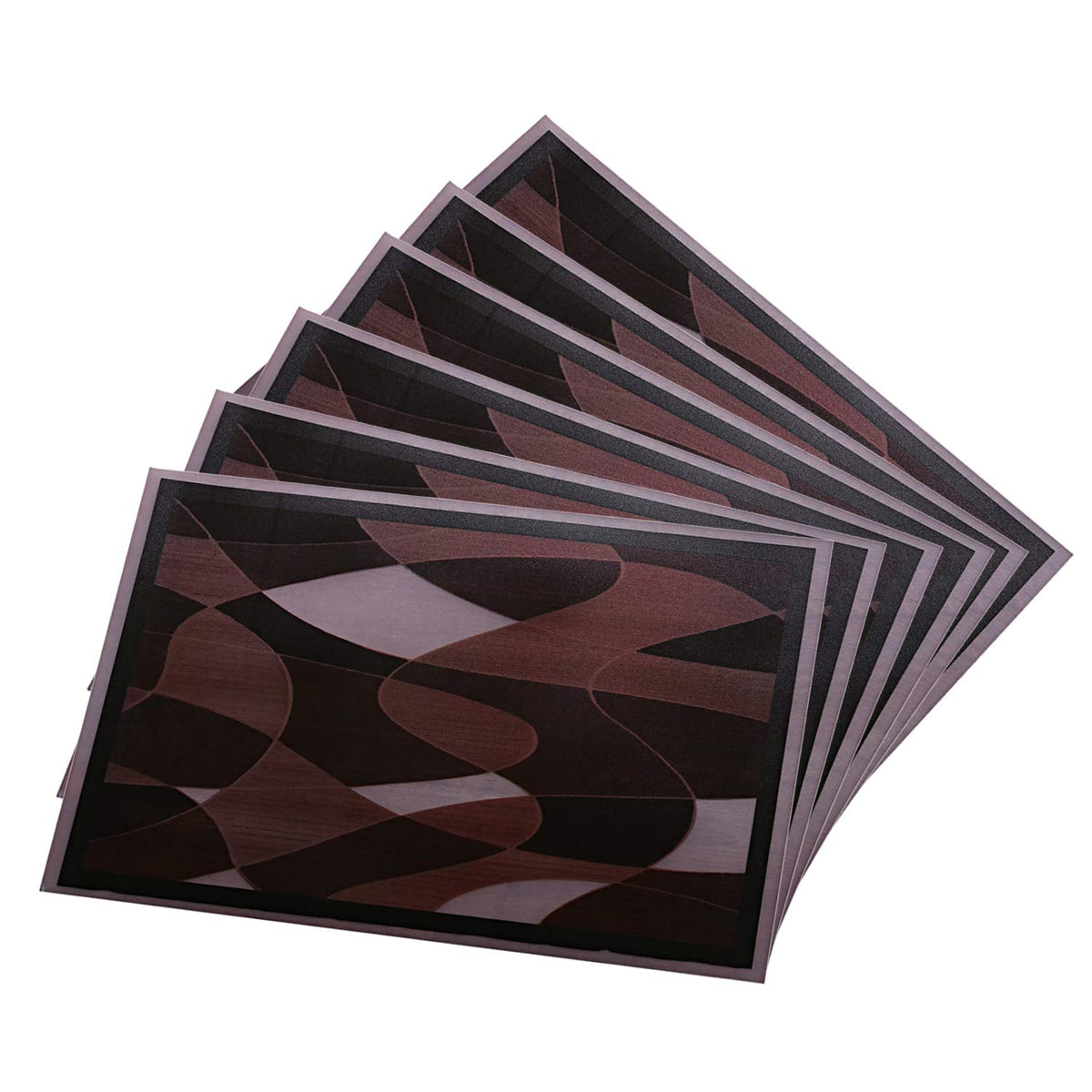 Kuber Industries PVC 6 Pieces Refrigerator Drawer Mats (Multi) -CTKTC8675