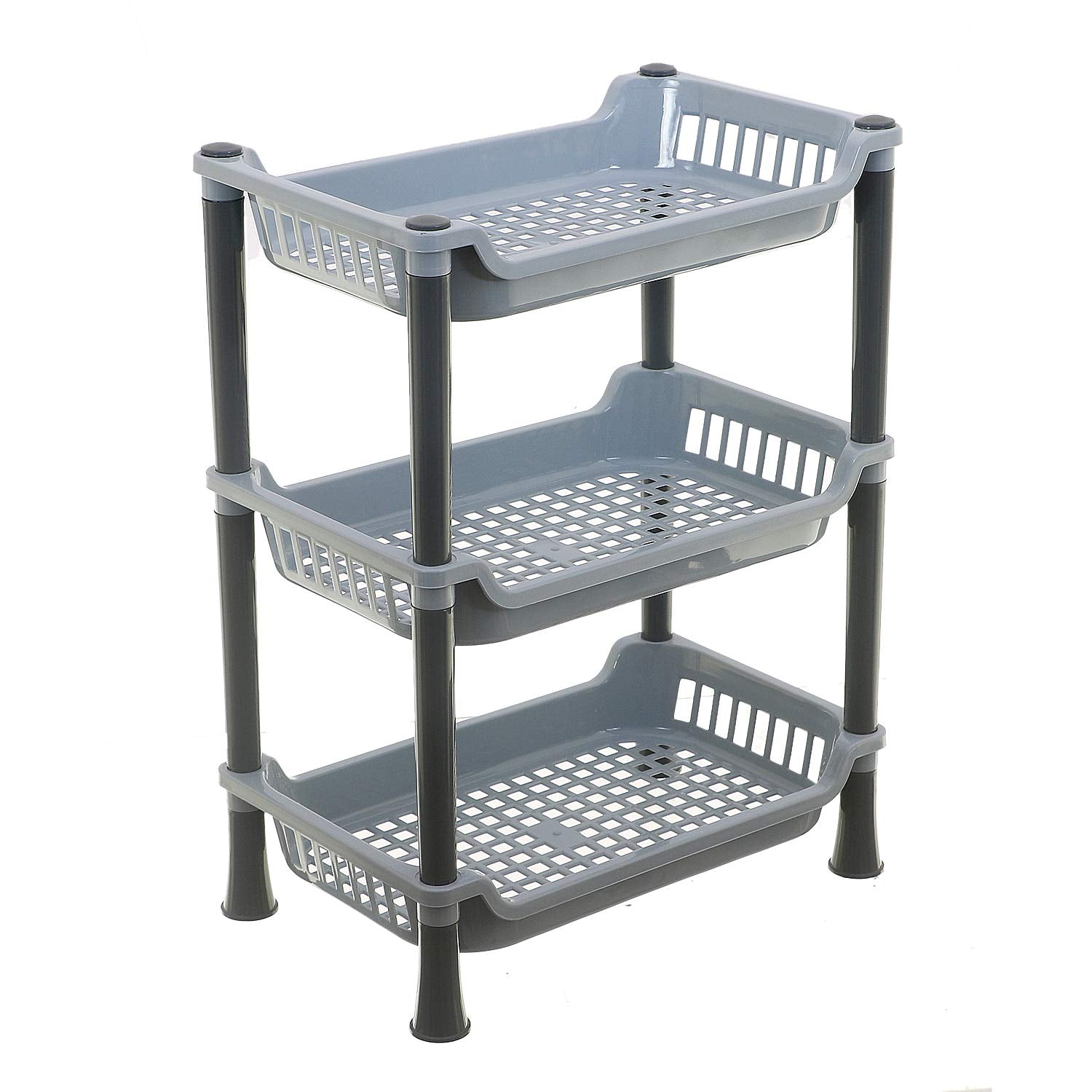 Kuber industries 3 Layer Plastic Kitchen Rack|Rack For Storage|Kitchen ...