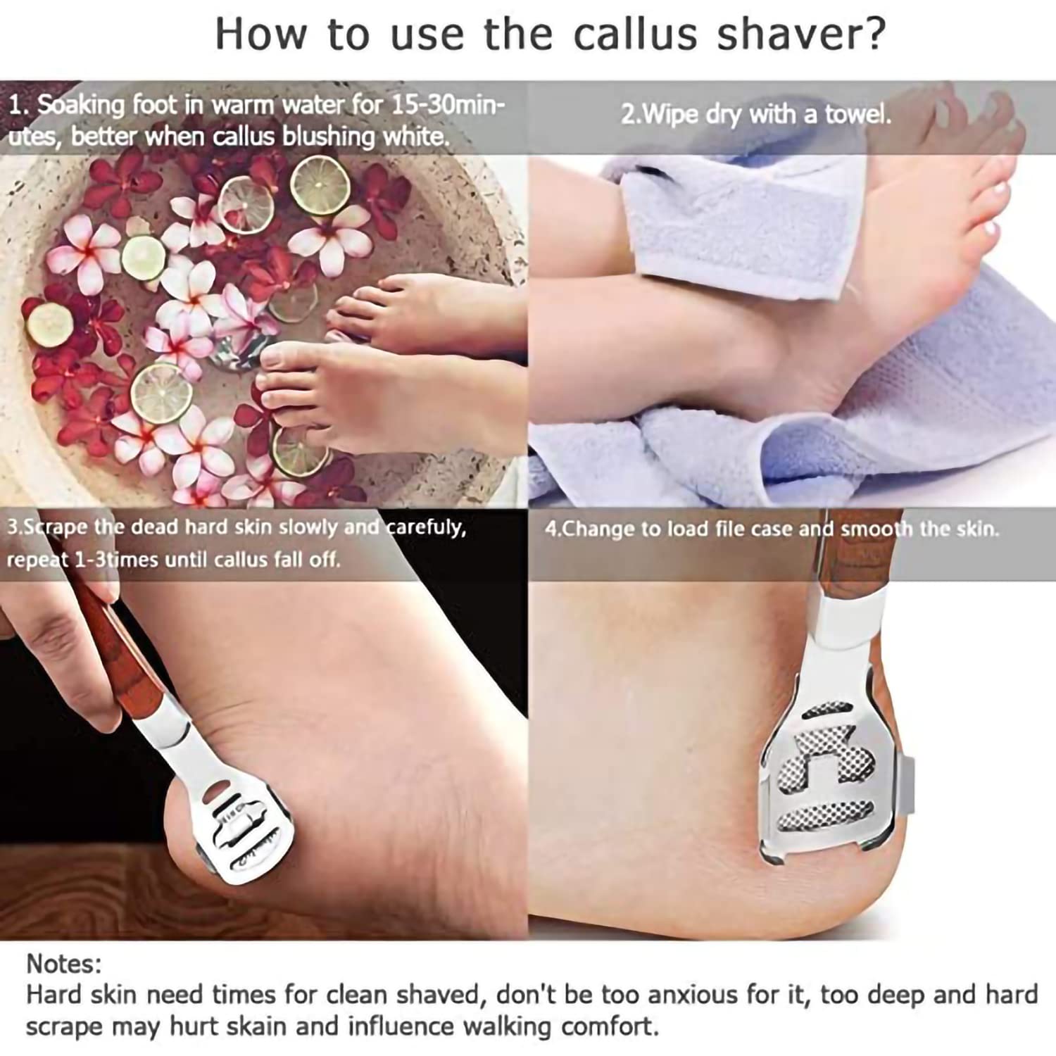 CALLUS REMOVER Hard Dead Skin CORN Cutter Shaver Pedicure FOOT