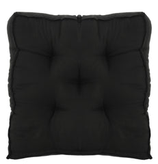 Kuber Industries Microfibre Seat Cushion and Quilting, 38 x 38 x 8 cm (Black)