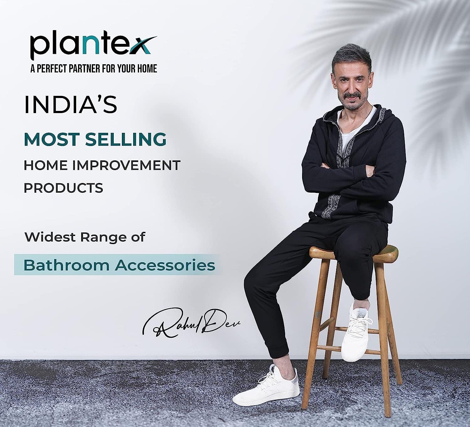 Plantex PRI-318 Pure Brass 2 in 1 Wall Mixer With Arrangement Of Overhead Shower for Bathroom/Hot & Cold Tap With Brass Wall Flange and Teflon Tape (Mirror-Chrome Finish)