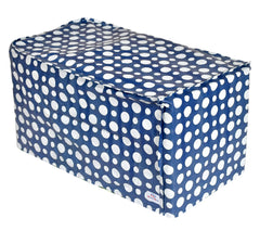 Heart Home Dot Printed PVC Mixer Grinder Cover (Blue & White)-HS43HEARTH25700