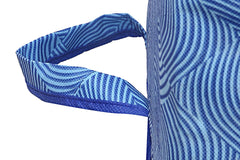 Kuber Industries Leheriya Design Rectangular Underbed Storage Bag|Storage Organiser|Blanket Cover (Royal Blue, Non-Woven)