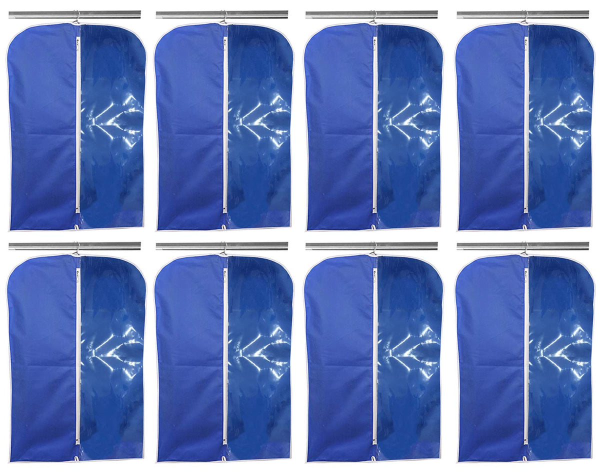 Kuber Industries Non Woven 8 Pieces Men’s Coat Blazer Cover (Blue) -CTKTC13466