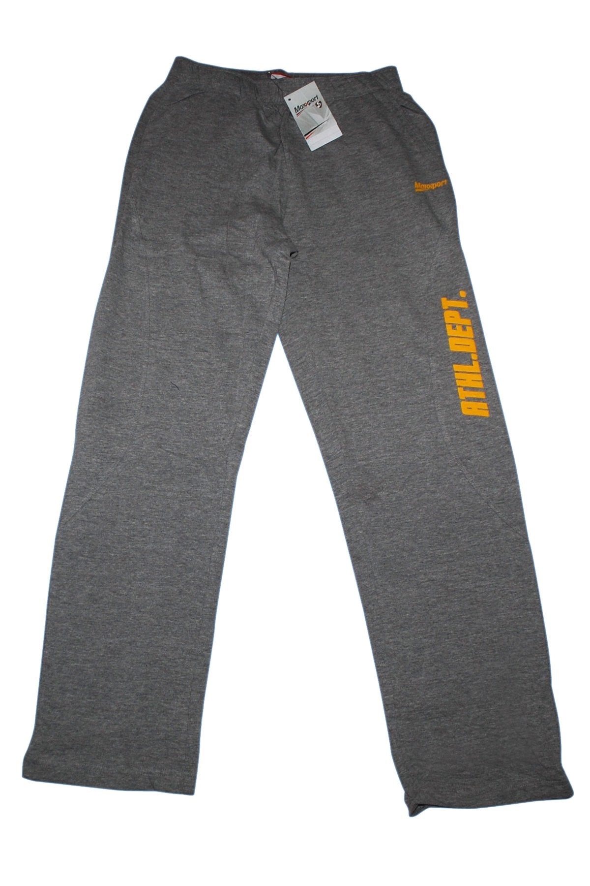 Maxxport MAXTP14 Track Pant, Men's Large (Grey Heather)