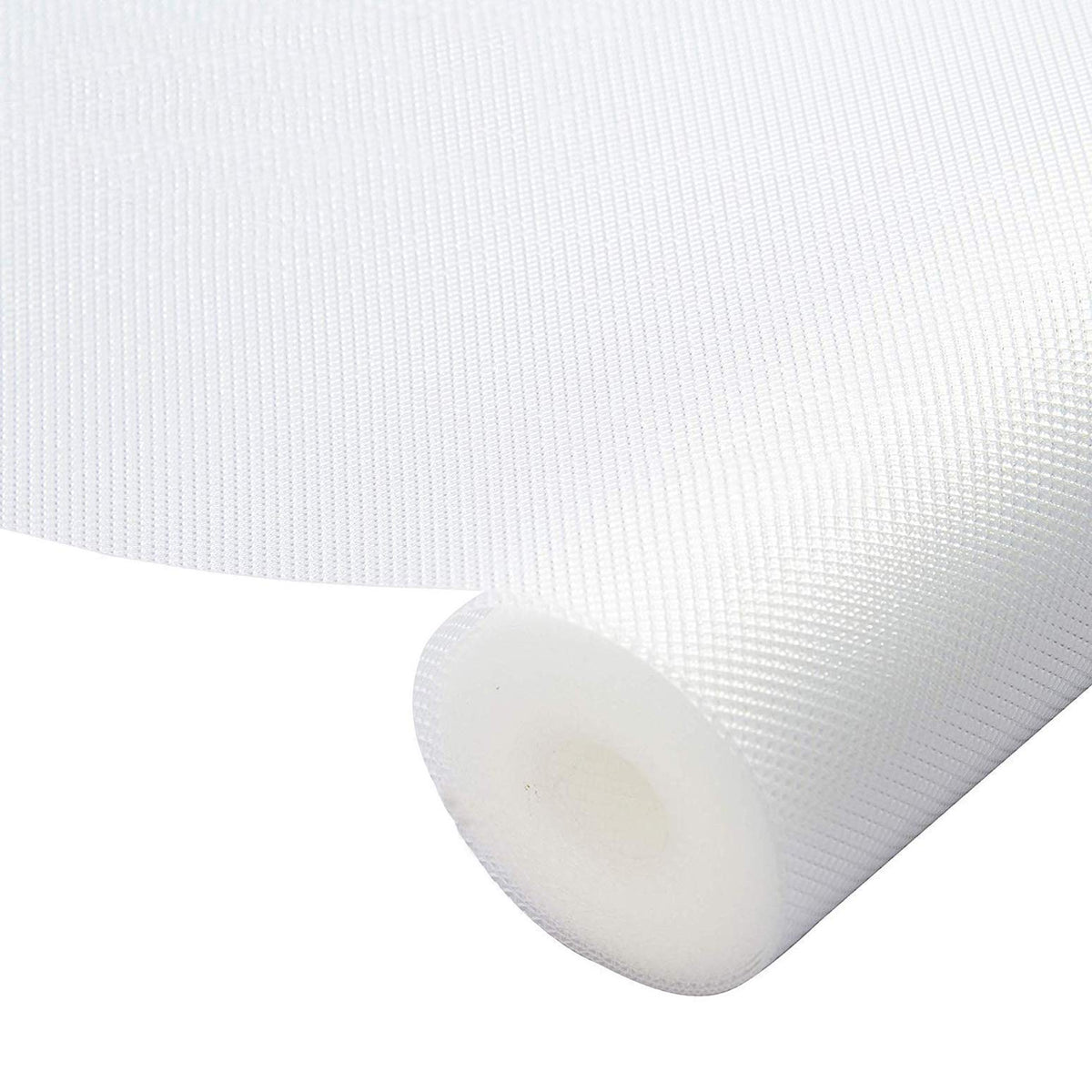 Kuber Industries Multipurpose Textured Super Strong Anti-Slip Mat Liner,Size 45X500 Cm (5 Meter Roll, White) - CTKTC40244