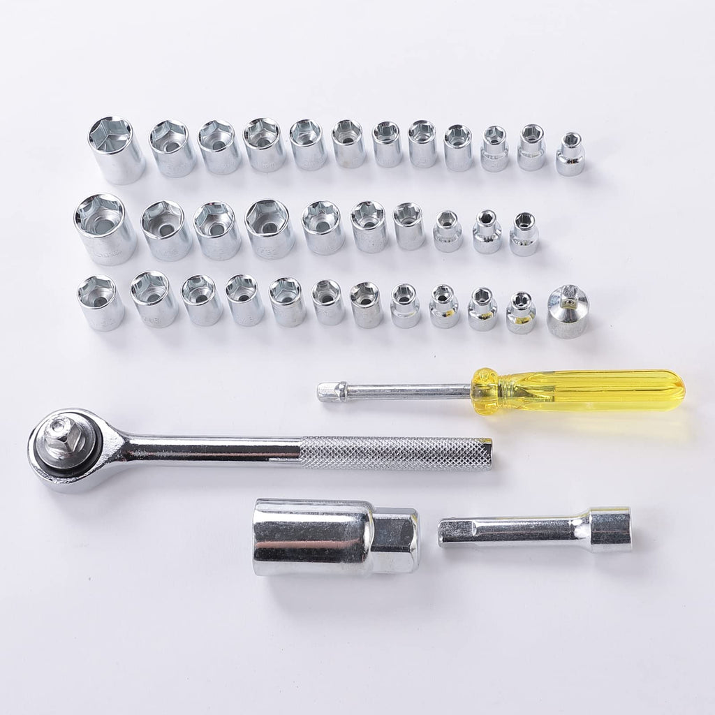 Socket Purpose CHESTON Socket Set of 40-in-1 Multi Purpose Tool Kit w/Wrench ...