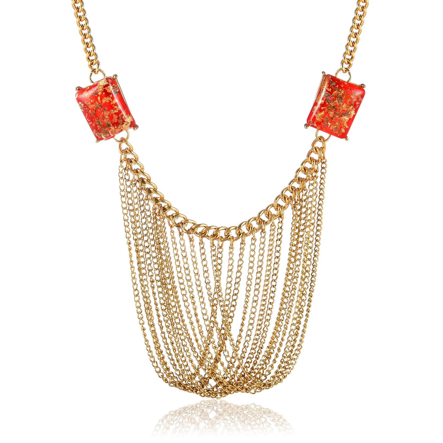 Yellow Chimes Gold-Plated Alloy Necklace for Women and Girls