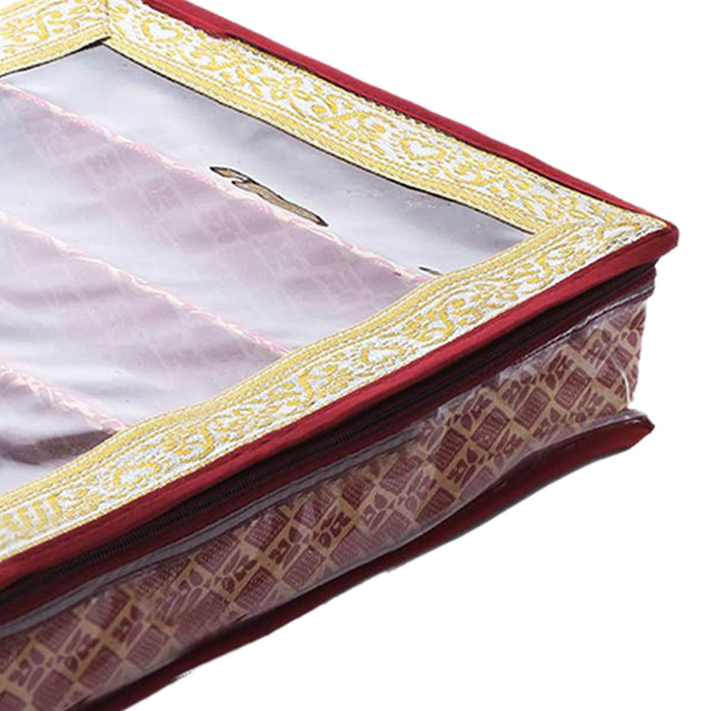 Heart Home Matka Pattern Laminated 6 Rod Box, Organizer For Bangle ...