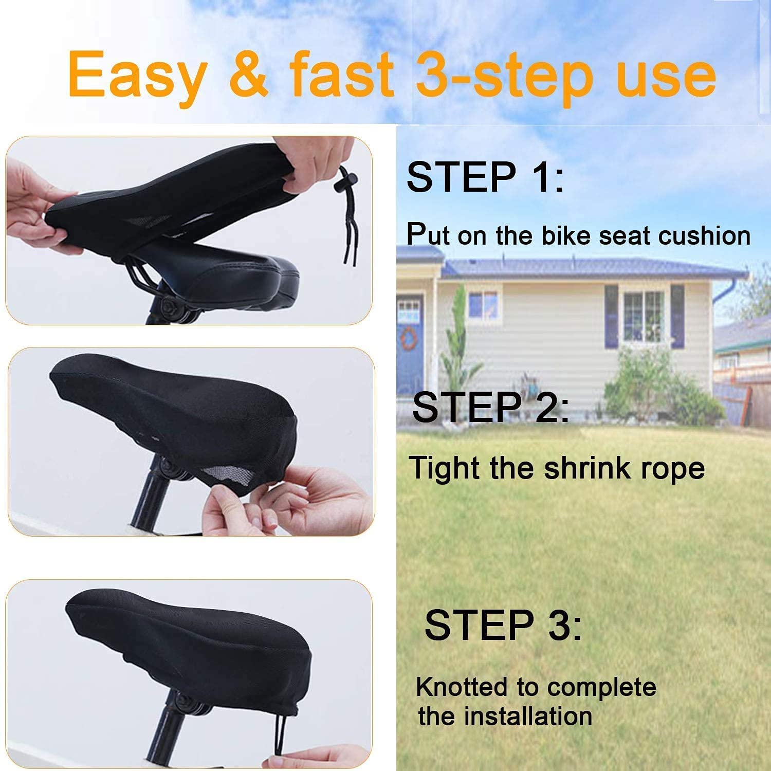 Silicone Gel Cycle Seat Cover |Cycle Saddle Cover|Cycle Seat