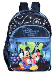Kuber Industries Disney Print Unisex School Bag|Kids School Backpack|School Bag for Girls, Boys|Disney Mickey Minnie Mouse|Blue|
