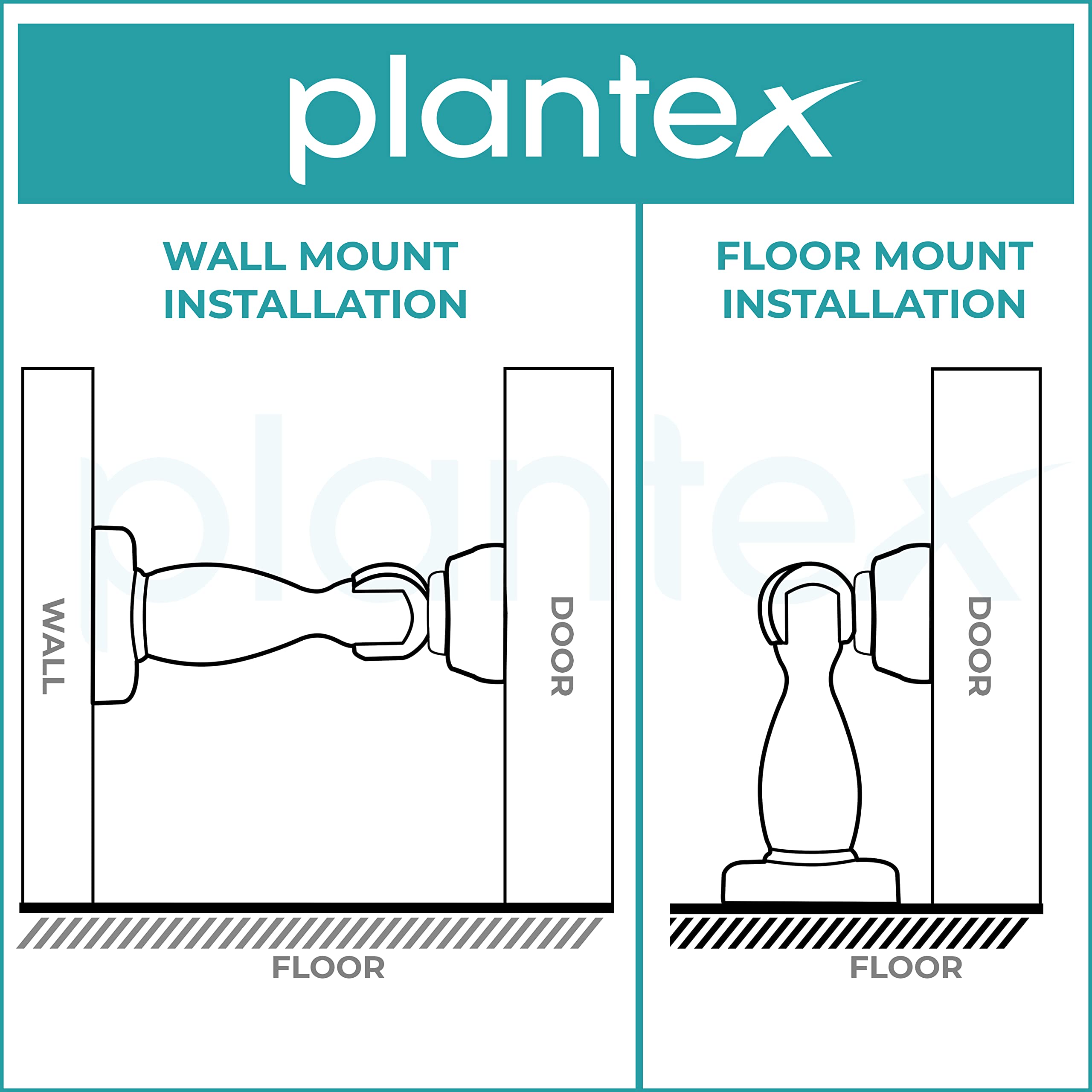 Plantex Magnetic Door Stopper for Home/360 Degree Magnet Door Catcher/Door Holder for Main Door/Bedroom/Office and Hotel Door - Pack of 4 (4 inch, Black)