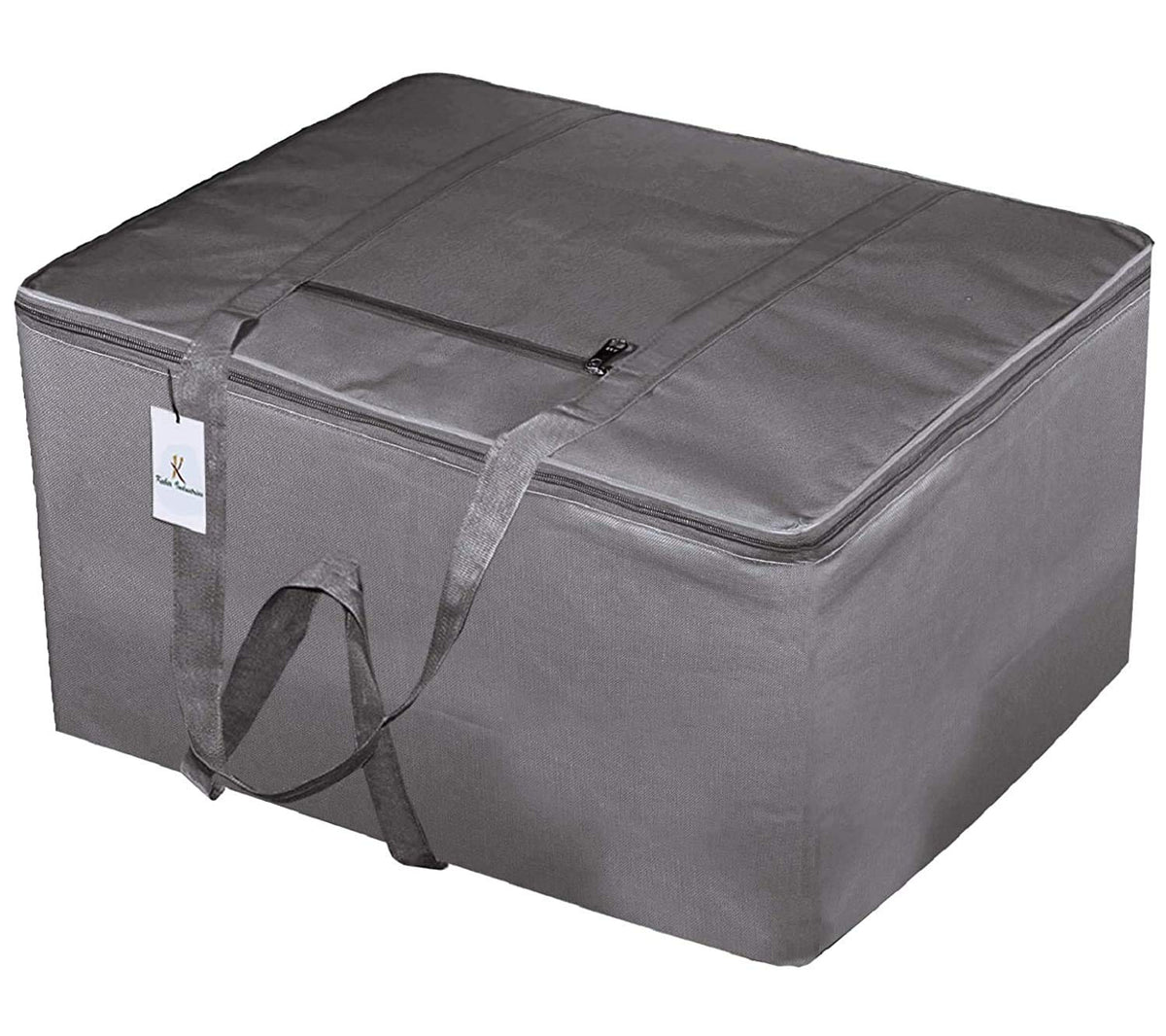 Kuber Industries Medium Size Travel Duffle Bag|Underbed Storage Bag|Blanket Cover|Clothes Bags|Grey