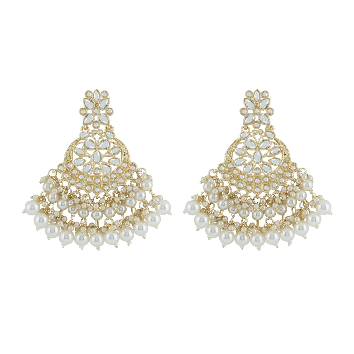 Teejh Priyal Pearl and Polki Earring