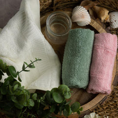 Mush 100% Bamboo Face Towel | Ultra Soft, Absorbent, & Quick Dry Towels for Facewash, Gym, Travel | Suitable for Sensitive/Acne Prone Skin | 13 x 13 Inches | 500 GSM (Pack of 12 Assorted 1)