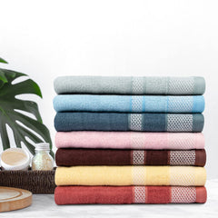 BePlush Zero Twist Bamboo Towels for Bath | Ultra Soft, Highly Absorbent, Quick Dry, Anti Bacterial Bamboo Bath Towel for Men & Women || 450 GSM, 29 x 59 Inches (2, Sky Blue)