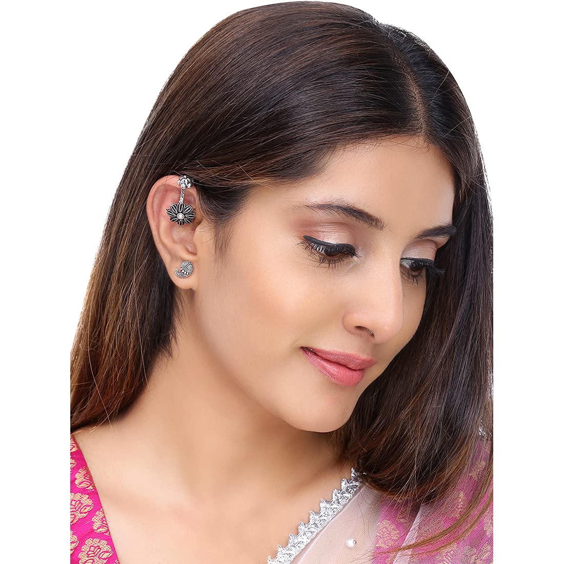 Silver Cuff Earrings for Women Ear Cuffs Earrings With 
