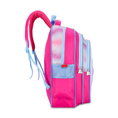 THE CLOWNFISH KidVenture Series Polyester 22 Litres Kids Backpack School Bag Daypack Sack Picnic Bag for Tiny Tots Child Age 5-7 years (Bubblegum Pink)
