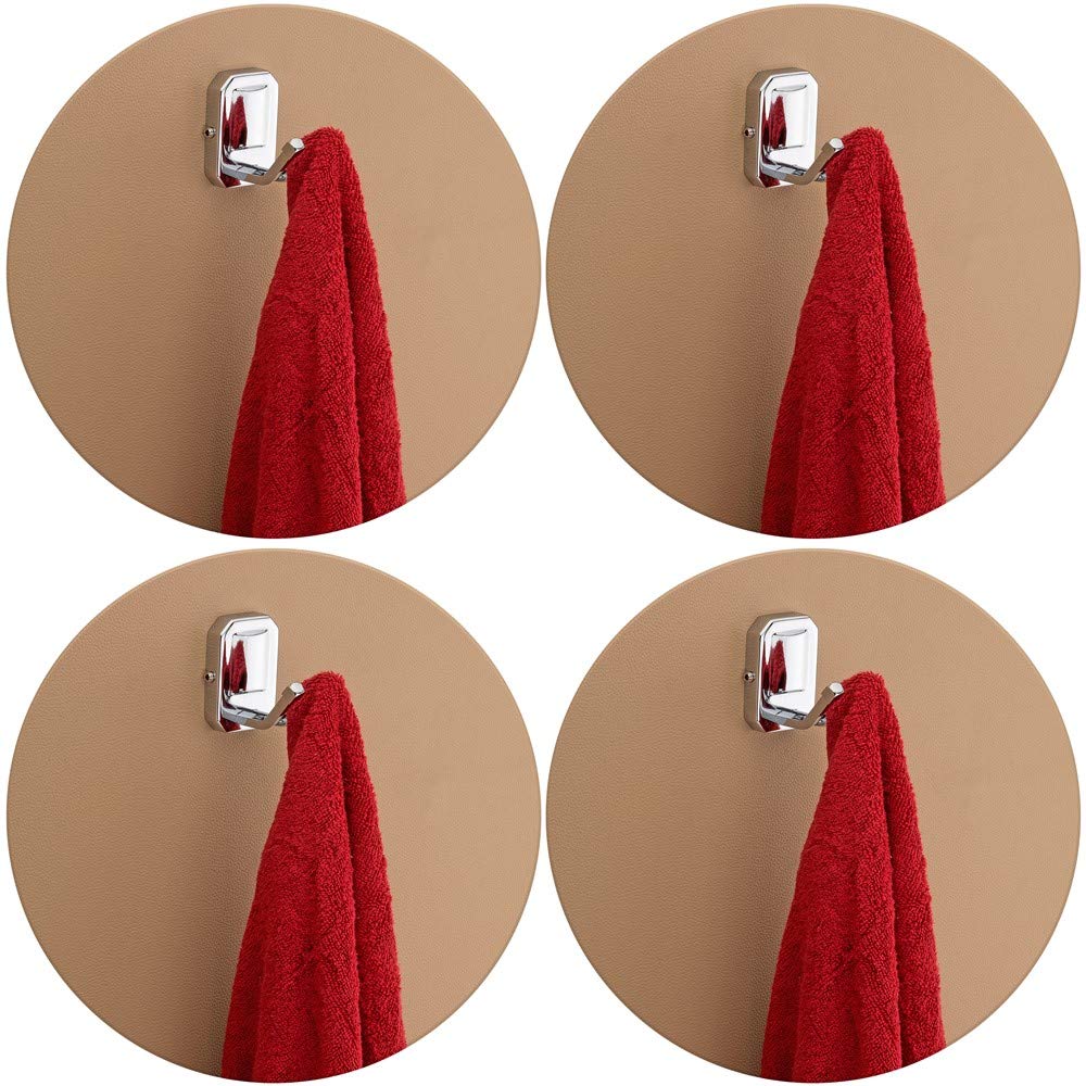 Plantex 304 Grade Stainless Steel Robe Hook/Cloth Hooks for Wall/Cloth Hanger/Hook/Bathroom Accessories - Pack of 4, Chrome (Cute)