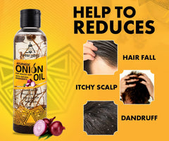 Urbangabru Jadibuti Ayurvedic Onion Oil for Hair Fall Control, Dandruff Control and Healthy Hair (100 ml) | All Hair Types