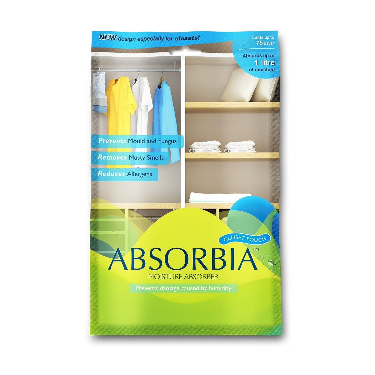 Absorbia Moisture Absorber| Absorbia Hanging Pouch (880ml)