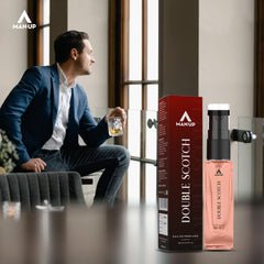 Man-Up Double Scotch Perfume For Men | Eau De Perfume | Premium Long Lasting Fresh, Refreshing & Energising Fragrance Perfume | Celebrating Every Special Occasion - 8ml