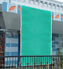 Kuber Industries Dark Green Sun Shade Sail Square Canopy - Permeable UV Block Fabric Durable Outdoor-10 x 8 ft. (Green) (F_26_KUBMART016983)