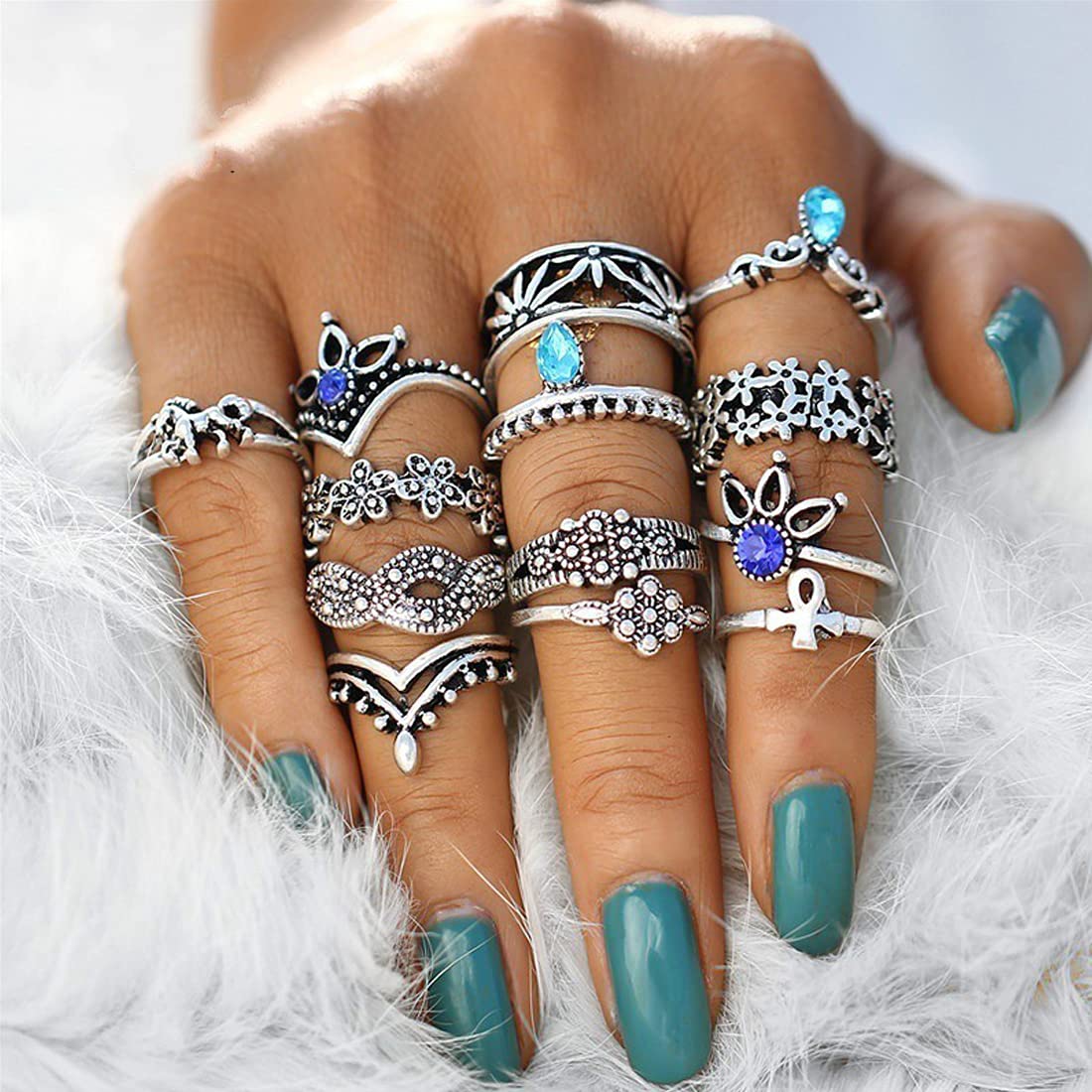 Pandora knuckle online rings